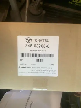 345-03200-0 Tohatsu Genuine 40hp M40c 2-stroke Outboard Carburettor Assembly