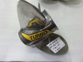 Dt-13217-r Turbo F9 Ss Propeller 15 Spline 13-1/4x17p Oem Used Factory Boat Part #2