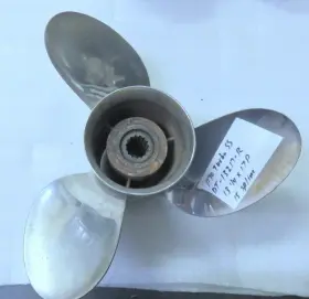 Dt-13217-r Turbo F9 Ss Propeller 15 Spline 13-1/4x17p Oem Used Factory Boat Part