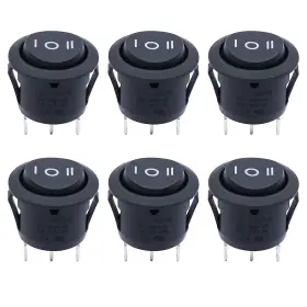 Kcd1-5-103 Twidec Twidec/6pcs Rocker Switch 3 Pins Position On/off/on Ac 6a/125v 10a/250v