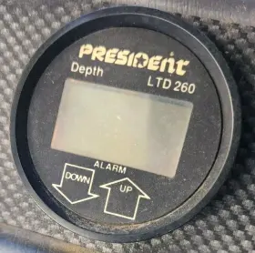 Uniden President Ltd-260 Depth Finder Ltd 260 Gauge Only Head Unit Sounder #3