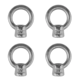 Uss3061-1 Us Stainless Uss3061-1/4 4 Pieces Steel 316 Lifting Eye Nut 1/4 Inch Unc Marine
