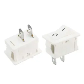 18061200 Uxcell 5pcs Ac 250v/6a 125v/10a 2p On/off 2 Position Snap-in Boat Rocker