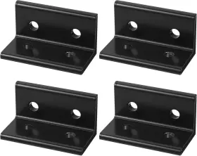 A24040200ux1942 Uxcell 4080 Aluminum Extrusion Profile Corner Bracket 4 Series Black