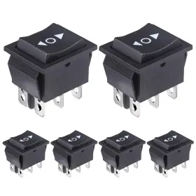 Bk4-zwart Vexunga Kcd4 Momentary Rocker Switch 6 Pin 20a 125vac 16a 250vac Dpdt Mini