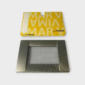 16733.36 Vimar Idea Classic Cover Plate 3 Module Metal Chrome - New Old Stock