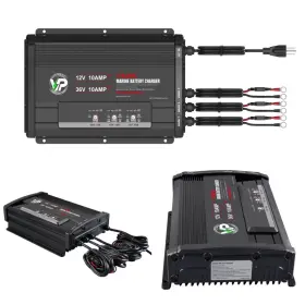 36v3b10a Volta Power 3 Bank Usa Charger 12v/36v On Board