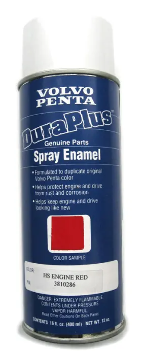3810286 Volvo Penta Genuine Original Oem Engine Red Spray Paint