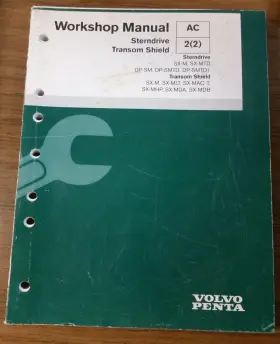 7743008 Volvo Penta Workshop Manual Sterndrive Transom Shield See Pictures Pn