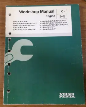 7743372 Volvo Penta Oem Workshop Manual Engine C 2 See Pictures Yr 2003 Pn