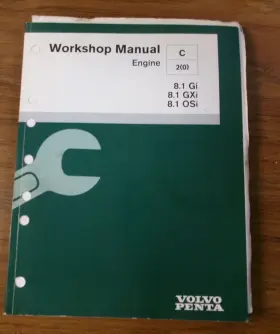 7748095 Volvo Penta Oem Workshop Manual Engine C 2 8.1gi 8.1gxi 8.1osi Pn
