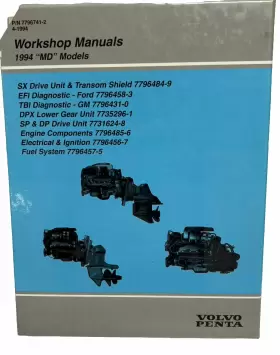 7796741 Volvo Penta 1994 Inch Mdft Models Workshop Manuals Box Set #2