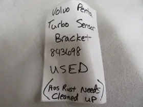 843698 Volvo Penta B53 Genuine Turbo Sensor Bracket Oem Used Factory Boat Parts #2