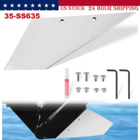 35-ss635 Vsshop Vsqp1007 For Evinrude Johnson 2-stroke 1980-2001 Skeg Guard Safe-skeg Protector