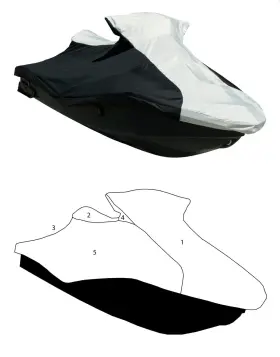 111ws120-vc Watercraft Superstore Storage Cover For Sea-doo Spark 3up