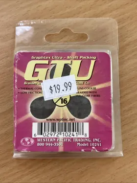 10241 Western Pacific Trading Inc. Gtu Graphtex Ultra Shaft Packing 3/16 Inch