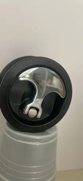 109043094 Whitecap Compression Handle Cp Zinc-black Nylon Non-locking. 1/4 Turn. New