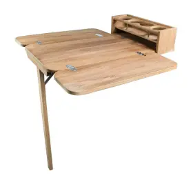 61392c Whitecap Cockpit Table With Folding Leaves And 4 Cupholders - Teak