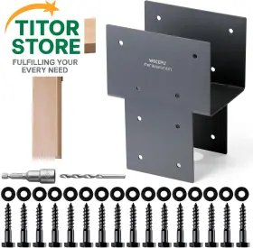 Wp-001 Wocepu 4 Pack Heavy Duty 6x6 Actual Standard 6 Inch X6 5.5 X5.5 Dark Gray