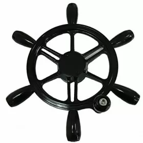 Wh007 Woqi Wh002 Aluminum 5-spoke Marine Boat Steering Wheel In 13 1/2 Inch Diameter Black #3 Wh007 Woqi Wh002 Aluminum 5-spoke Marine Boat Steering Wheel In 13 1/2 Inch Diameter Black #3