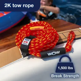 Wow Sports 335332069025 Tow Rope Red 2k Towing Capacity #2