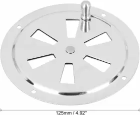 A20081100ux0001 X Autohaux 2pcs 5 Inch Marine Boat Louvered Ventilation Vent 316 Stainless #2