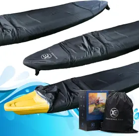 Xe600d7.8-9 Xavierre E&m 2024 Upgraded Heavy Duty Kayak Cover With 600d Oxford 9-9.5 Ft 2.7-2.9