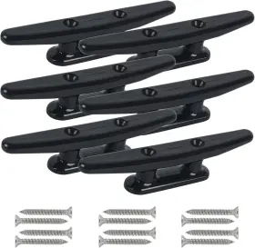 Nlss-6 Xiangguanqianying Boat Dock Cleats 4 Inch /5 /6 /8 6 Pack Black Nylon Medium