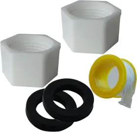 92102 Xxhcml Drain Cap Svc X2 Kit Rv Water Heater Cover Replacement Part White