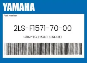 2ls-f1571-70-00 Yamaha Genuine Graphic Front Fender 1 -