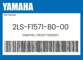 2ls-f1571-b0-00 Yamaha Genuine Graphic Front Fender 1 -