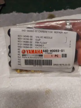 64d-w0093-01 Yamaha Genuine Carburetor Repair Kit 6-d3