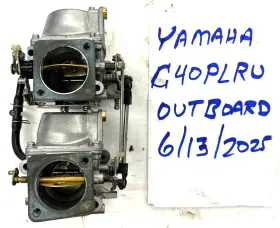 6e9-14301-02-00 Yamaha 6e9-14302-02-00 40hp Carburetor Set Top Bottom
