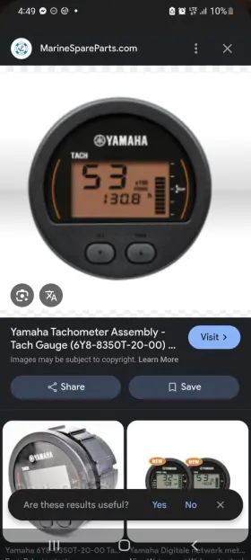 6y8t-22 Yamaha Tachometer Assembly Tach Gauge