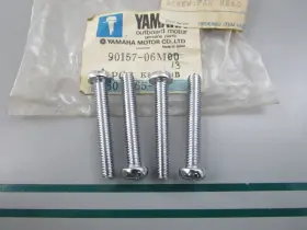 90157-06m00-00 Yamaha New Oem Lot Of 4 Pan Head Screw 0810