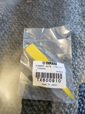 Tx600910 Yamaha B1523 Genuine Rubber Mute Yellow Part Made In Japan New Sealed