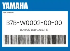 B7b-w0002-00-00 Yamaha Genuine Bottom End Gasket Ki -