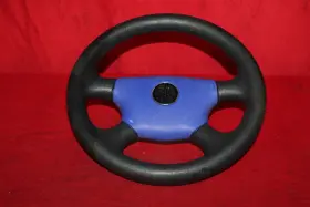 F0u-u1511-00-00 Yamaha 1999 Exciter 270 Black Steering Wheel And Blue Center Cap Oem #3