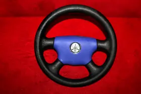 F0u-u1511-00-00 Yamaha 1999 Exciter 270 Black Steering Wheel And Blue Center Cap Oem