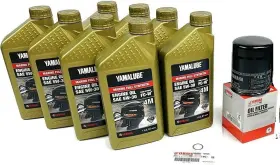 Lub-mrnsh-kt-05 Yamaha Vf200-vf250 5w-30 Oil Change Kit