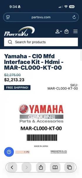 Mar-cl000-kt-00 Yamaha Cl0 Interface Unit