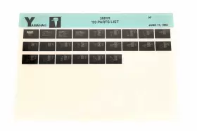 Yn005-28 Yamaha Oem 1993 3mhr Parts List Microfiche