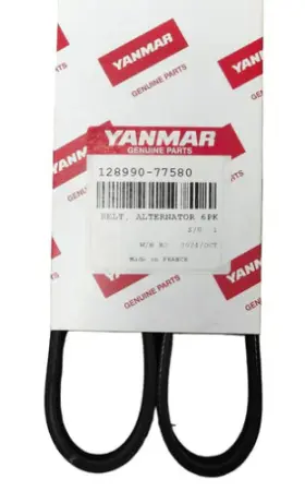 128790-77580 Yanmar Oem Alternator Belt P/n For 2ym15 3ym20 4jh45 4jh57
