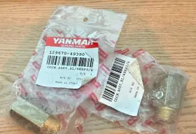 129670-49390 Yanmar Cock Assy R1/4 X R3/8 Genuine Oem Marine Engine Drain Valve
