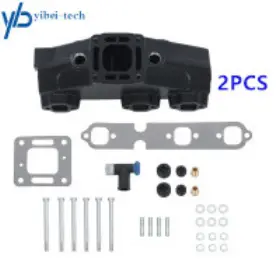 18-1952-1 Yibei-tech For Mercruiser Gm V6 175 185 205 262 4.3l 99746a17 Exhaust Manifold 2