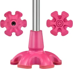 Yojor 748327994786 Cane Tip 3/4 Inch 6 Support Feet Self Standing Pink