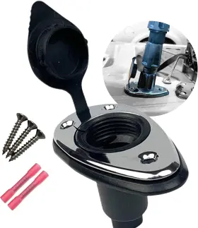 Ptdpk-1 Yol Otek Yolotek Veteran Owned - Perko Port Kit Secure Boat Navigation Lights Black