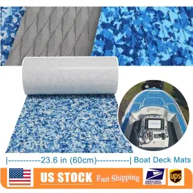Yuanjiasheng 612715564052 Larger Boat Flooring Eva Foam Marine Sea Decking Sheet Carpet Blue Camo