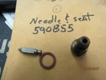 New Oem Omc Johnson Evinrude Needle And Seat 590855. Fixed Price $8.99.