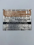 Vintage Capacity Plate For Glastron Carlson CVX-16 Boat Bia 4" 3". Fixed Price $33.99.